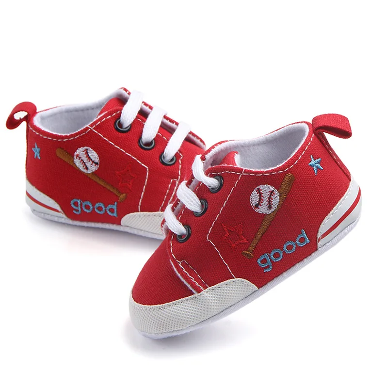 dkDaKanl 2019 New Baby Solid Embroideried Shoes Anti Slip Sports Canvas Infant Walking Toddler Soft Classic |