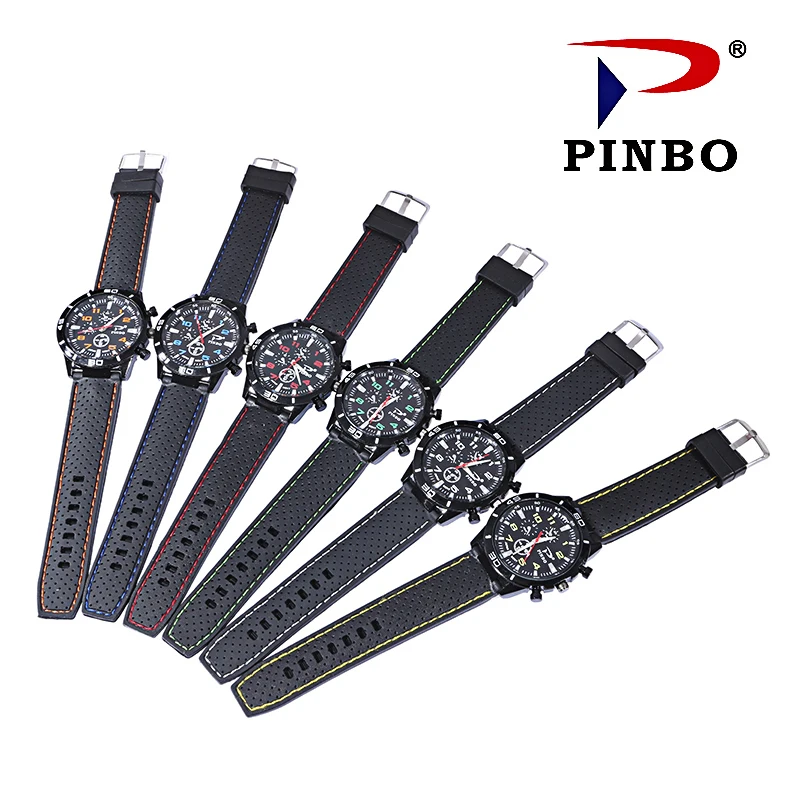 Pinbo Для мужчин S часы Топ Роскошные брендовые модные спортивные Relogio masculino
