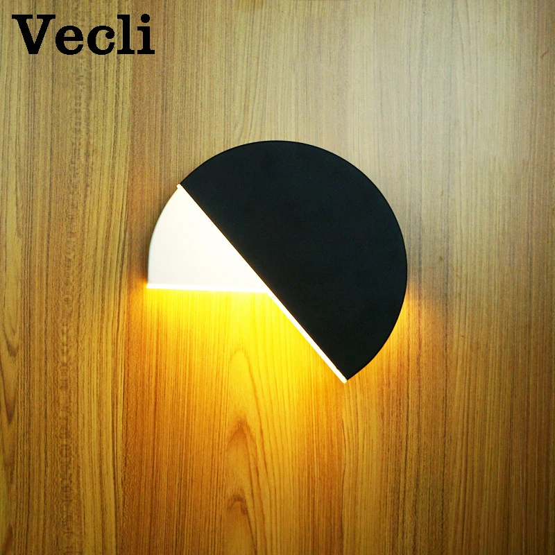 

Modern rotary bedroom living room aisle hotel corridor wall lamp round Led light bra bedside wall light lampara 10w wall sconce