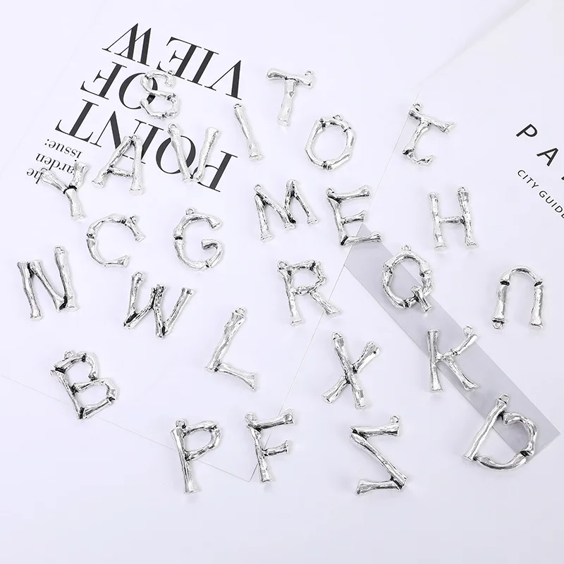 Подвеска золотого и серебряного цвета в виде букв 10 шт. | Украшения аксессуары