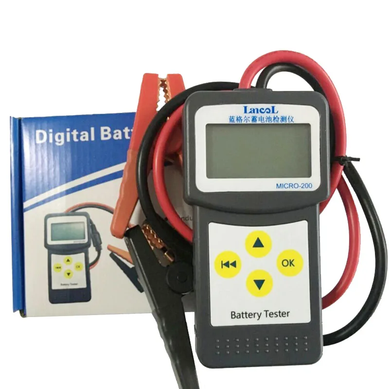 

MICRO-200 Digital Car Battery Tester 12V Multilingual Version Car Startup Repair Diagnostic Tool Battery Test Analyzer CCA Capac