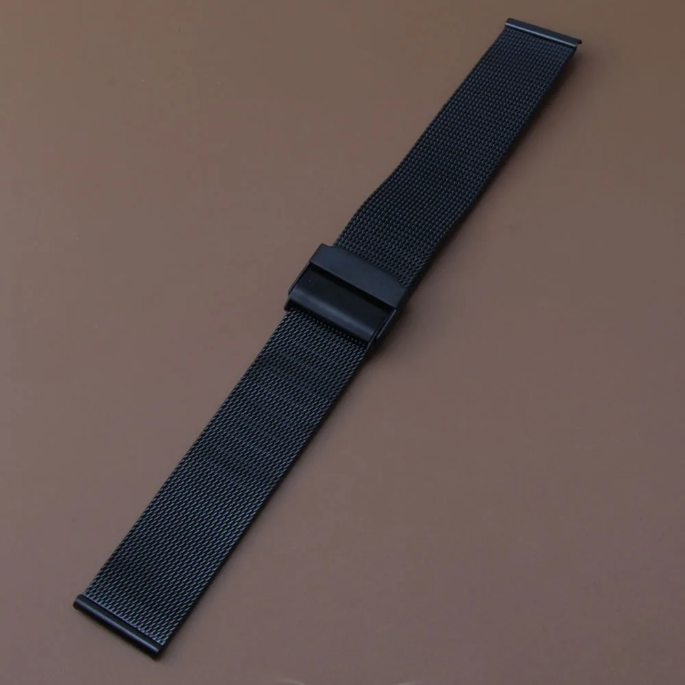 Сменный ремешок для наручных часов черный кварцевый браслет мужчин и женщин