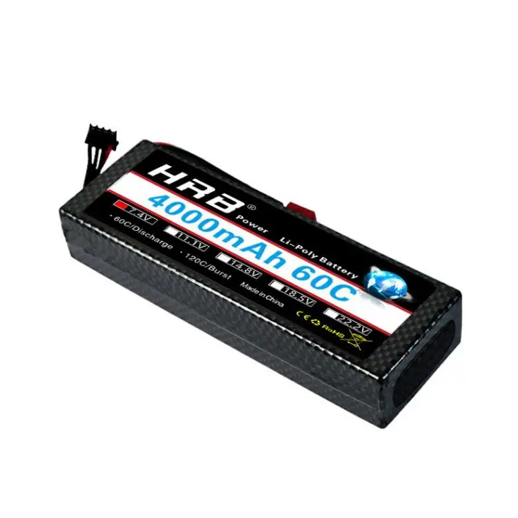 Аккумулятор HRB 2S 7 4 в ру Lipo Жесткий Чехол для Traxxas 3300 Scx10 4200 6000 мАч 7000 8000 1/10 100C |