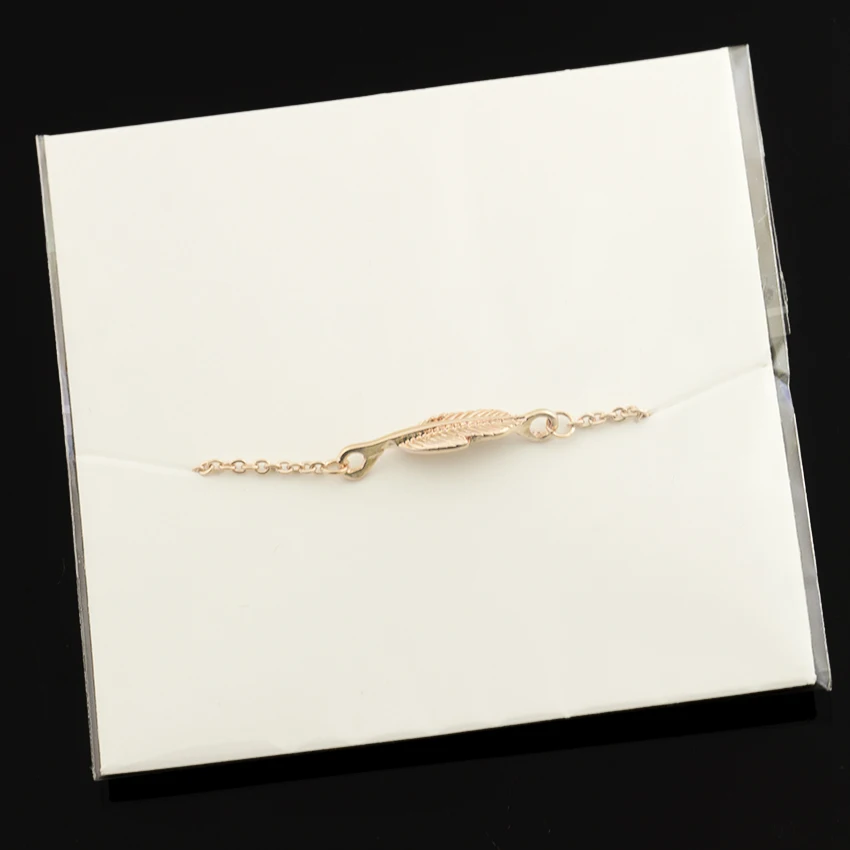 Великолепная сказка Boho Перо браслет Best друзья подарок серебряные браслеты Медь