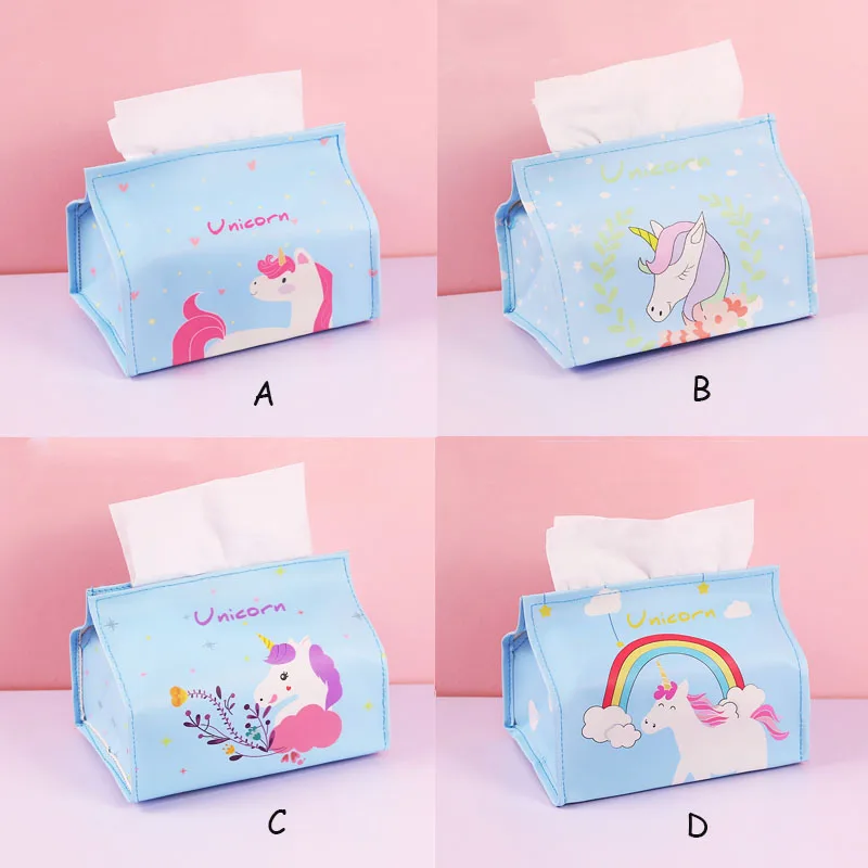 Хозяйственная салфетка коробка мультфильм Единорог узор спальня бумажная сумка