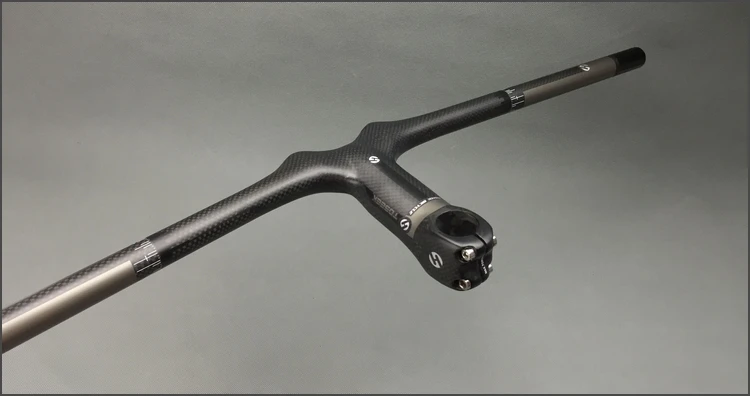 TOSEEK углеродное волокно MTB велосипедный интегрированный горизонтальный руль 31 8x60