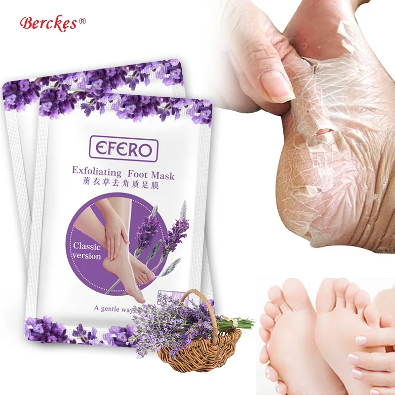 1 пара отшелушивающая маска для ног лаванда | Красота и здоровье