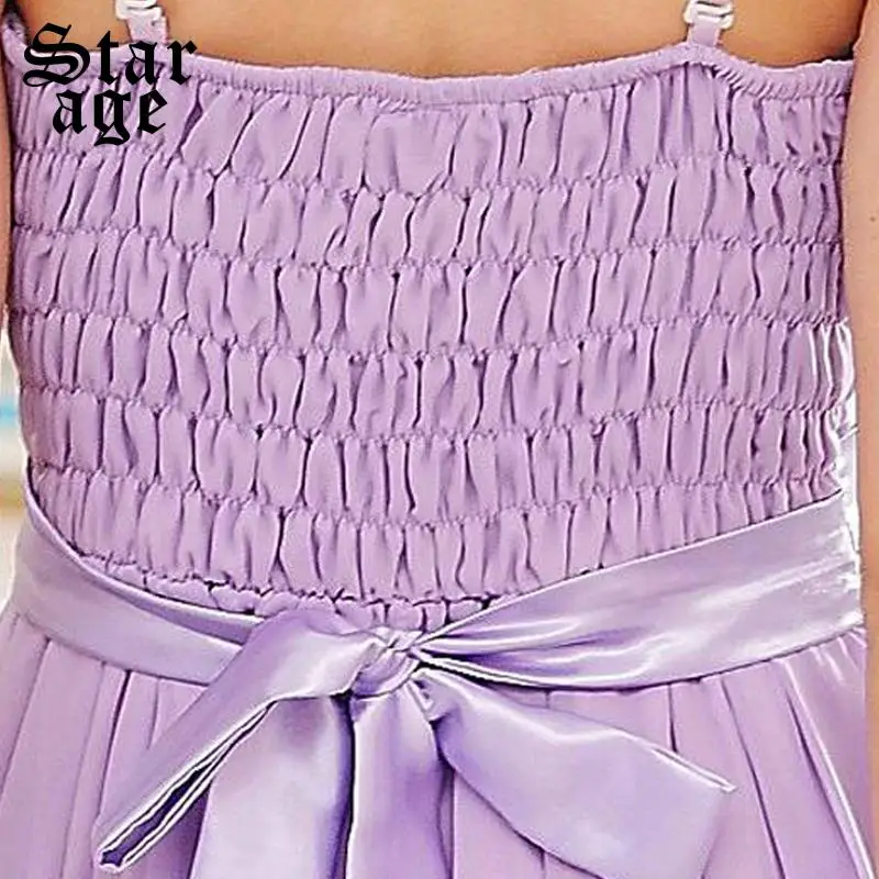 Женское плиссированное платье на бретелях спагетти с оборками|dress for|dress womendress woman