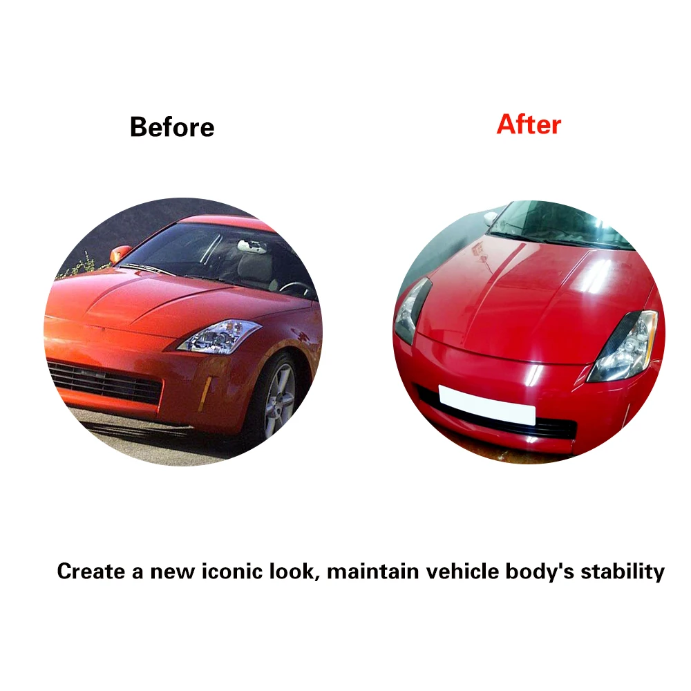 Передсветильник фары для бровей Nissan 350Z Coupe 2-Door 2003 2004 2005 2006 сухое чистое углеродное