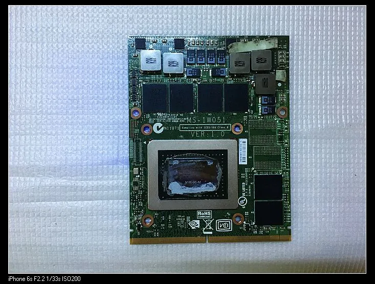 Для MSI GT60 1761 17611 ноутбук MS-1W051 N12E-GT-A1 GTX570M 1.5 г GDDR5 MXM видео Графическая карта |