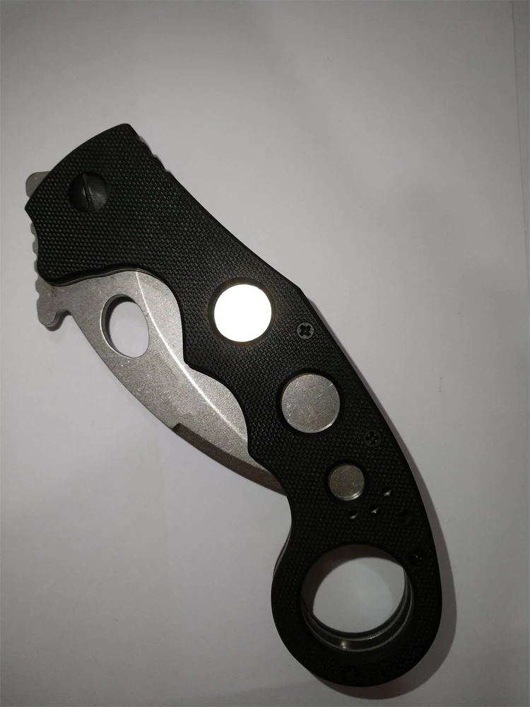 Горячая Распродажа складной нож Karambit 440 Лезвие G10 Ручка для тренировок на открытом воздухе Когти для кемпинга охоты спасательные ножи для выживания EDC ручные инструменты