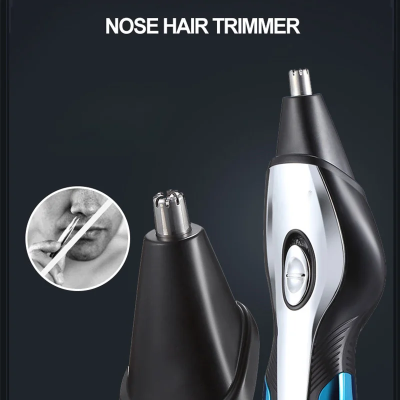 6 и 1 Мужская моющаяся перезаряжаемая электробритва электрическая бритва для