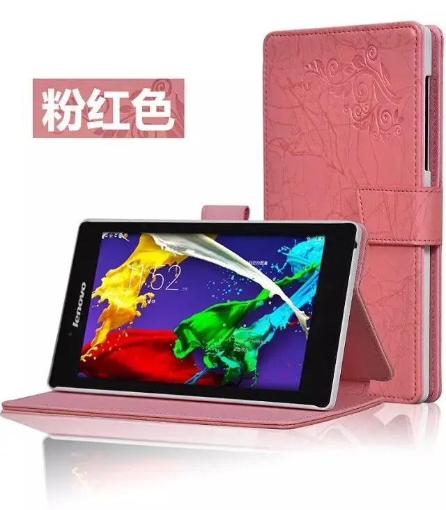 Чехол-книжка с подставкой Модный чехол из кожи принтом чехол-накладка для Lenovo Tab 2