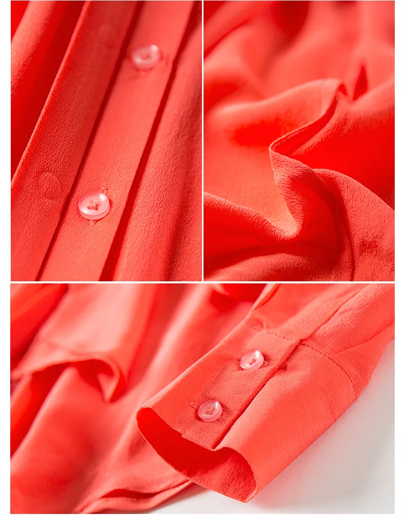 Женская шелковая блузка с длинным рукавом и бантом размеры XS S M L XL|silk blouse women|silk