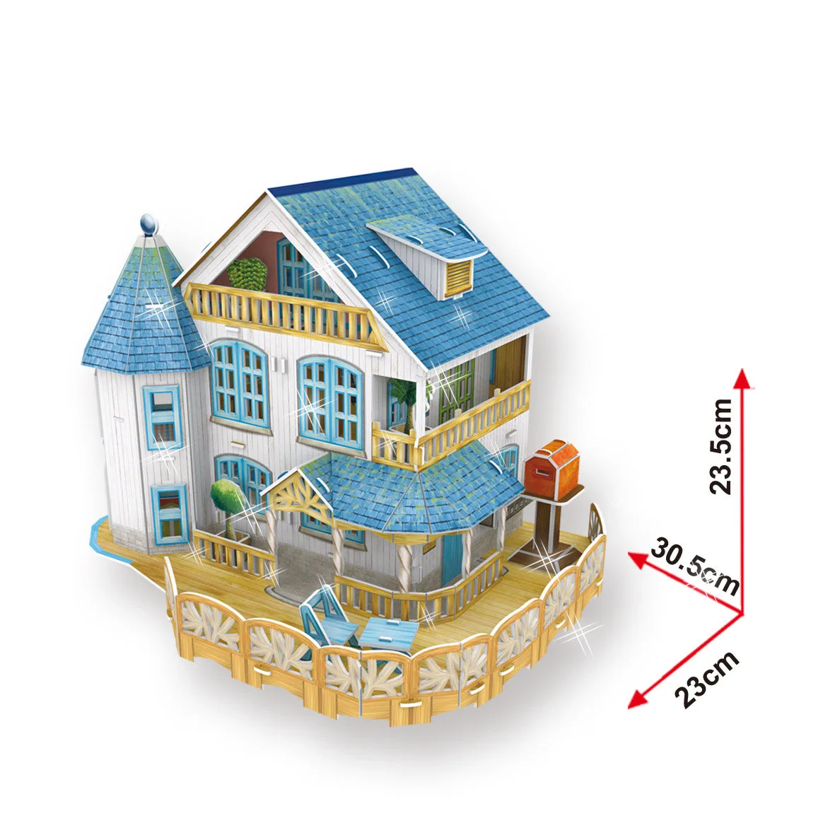 

Конструктор для мальчиков и девочек, светлый дом в деревенском стиле