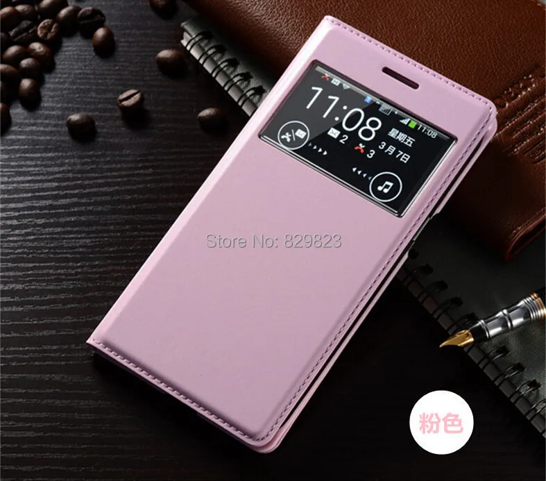 Для samsung Galaxy Grand 2 Duos G7102 G7106 G7108 Функция Smart View Sleep откидная кожаная задняя крышка