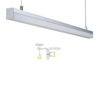 50 x 1m setslot chinese supplier aluminium led profile and deep square alu profile for wall or pendant lamps