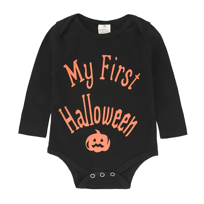 My First Halloween Newborn Clothes Suits Baby Boy Jumpsuit Infant Bodysuit Trouser Hat Pumpkin Costumes Outfits Girls Dress Tops | Детская