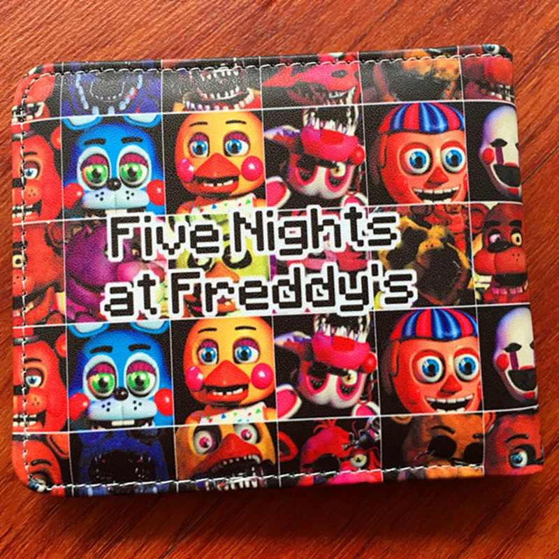 Аниме Five Nights At Freddy Bonnie Fazbear короткий PU кожаный держатель для карт тонкий кошелек