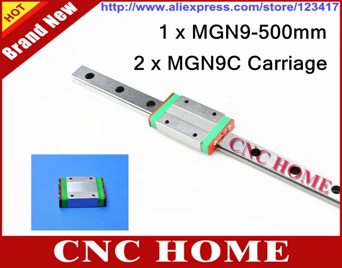 9 мм направляющие MGN9 L 500 миниатюрные линейные рельсы с ЧПУ 2 шт. MGN9C перевозки|cnc