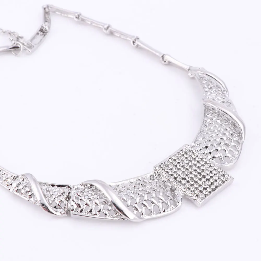 2020 стильные хрустальные стразы Африканский Дубай комплект ювелирных изделий