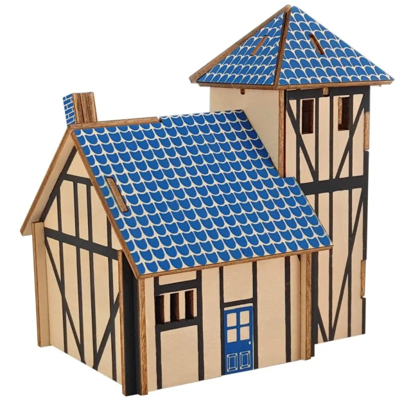ZMP064 DIY 3D деревянная игрушка-головоломка деревянный дом модель Buliding сборные развивающие игрушки креативные Пазлы игрушки для детей детские подарки - Цвет: ZMP064