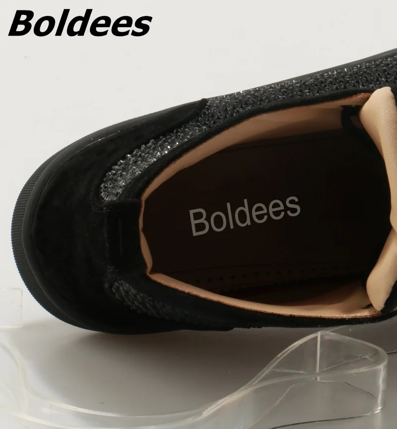 Boldees/повседневная обувь на шнуровке с высоким берцем и кристаллами мужские