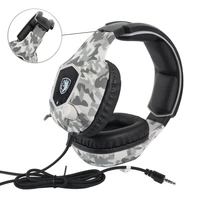game headphones wired control camouflage colors professional e sport headsets omnidirectional mic bass stereo denoise hd call