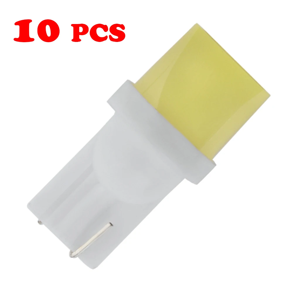 

10Pcs T10 W5W 194 Led COB 1.5W car Light T10 COB Wedge Side bulbs for car Tail llight 194 LED Interior Dome Reading Light Bulbs