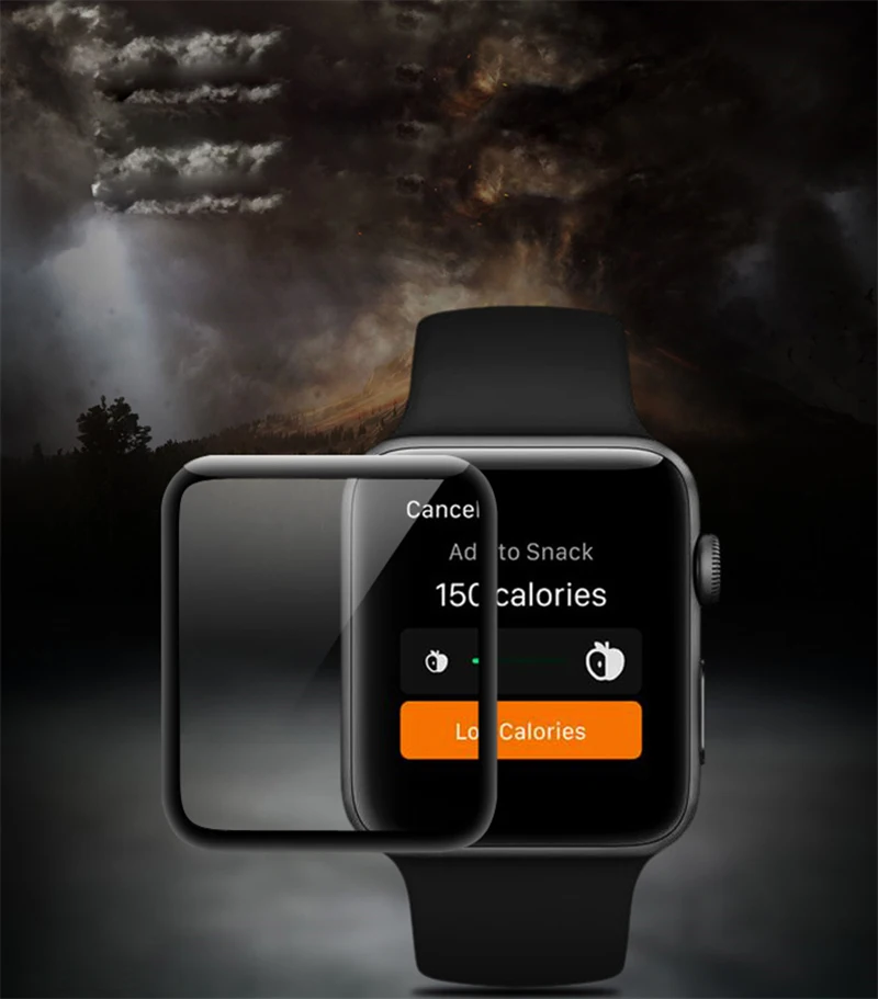 Suntaiho 4D изогнутой поверхностью, уровень твердости 9H закаленное пленка для Apple watch, версии 40/44 мм 38/42 мм Экран протектор для Apple watch Series часы 4/3/2 пленка