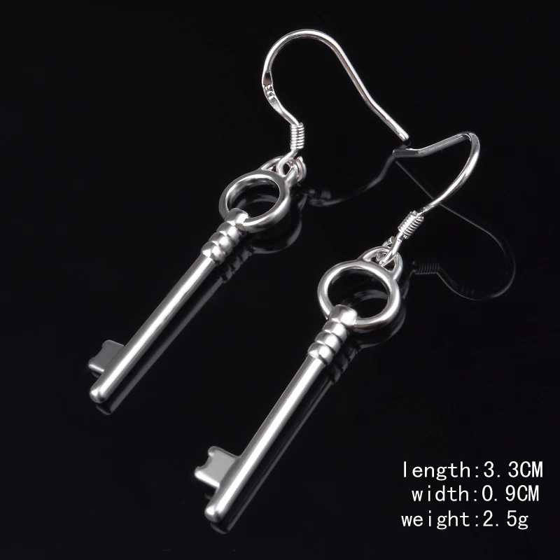 Серьги женские из стерлингового серебра 925, корейская версия, с замком в виде сердца, подарок женской ювелирных изделий, модель er-265.