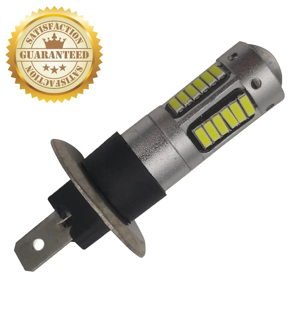 

2 шт. авто светодиодный светильник H1 лампы 12V 24V 4014 чип бесполярности 30smd автомобилей головной светильник Led drl Противотуманные Фары Светильни...