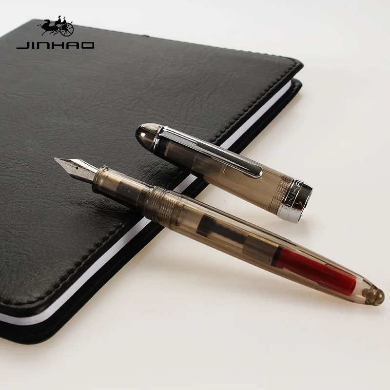 Jinhao 992 Милая прозрачная цветная авторучка с 0 5 мм F наконечником из смолы