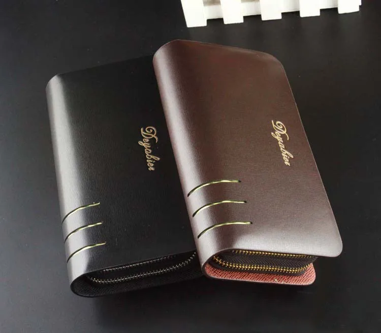 Fashion men's wallets genuine purse male leather long card / passport/ money clutch purses portfolio for man | Багаж и сумки