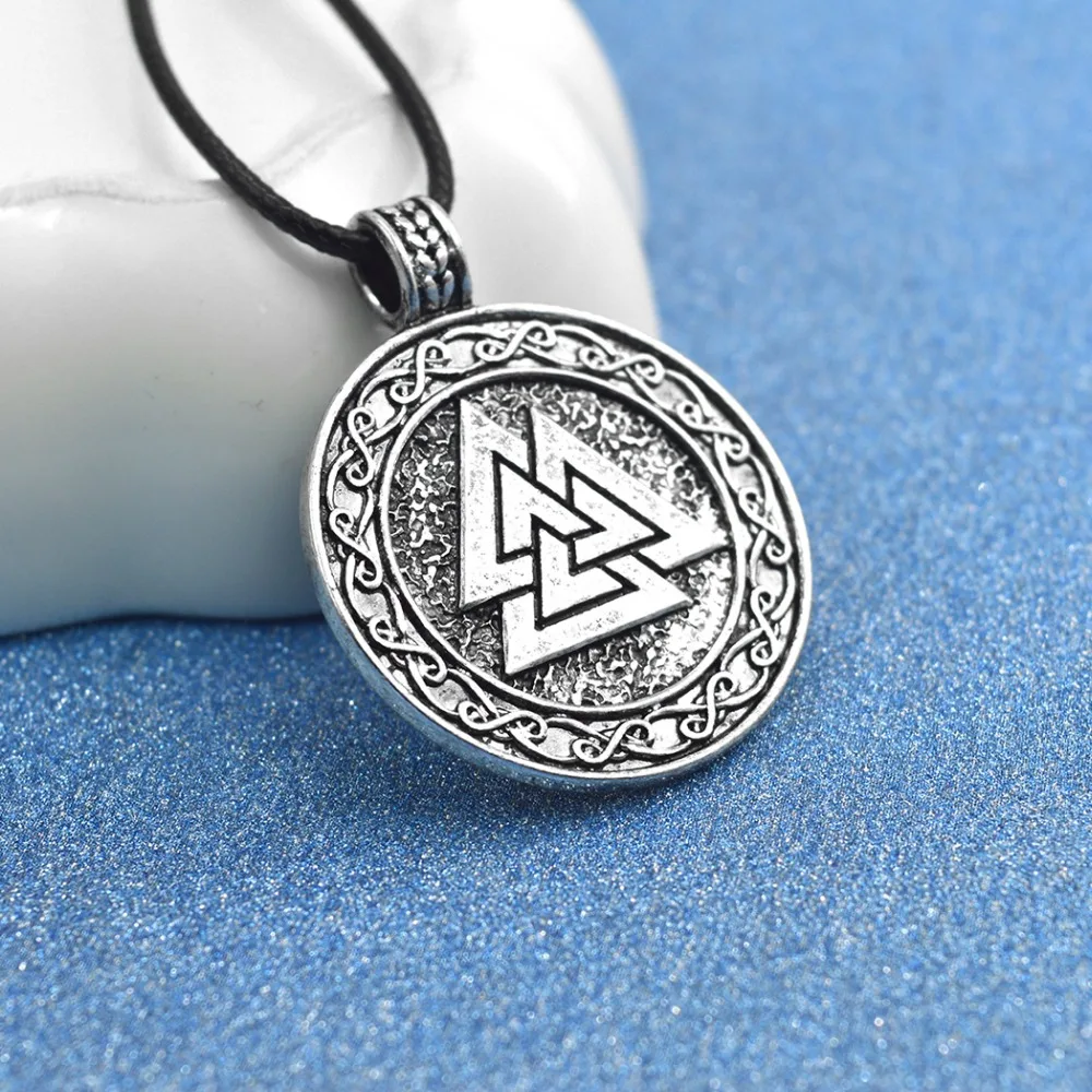 1 шт. славянский норвежский амулет Valknut языческий подвеска ожерелье