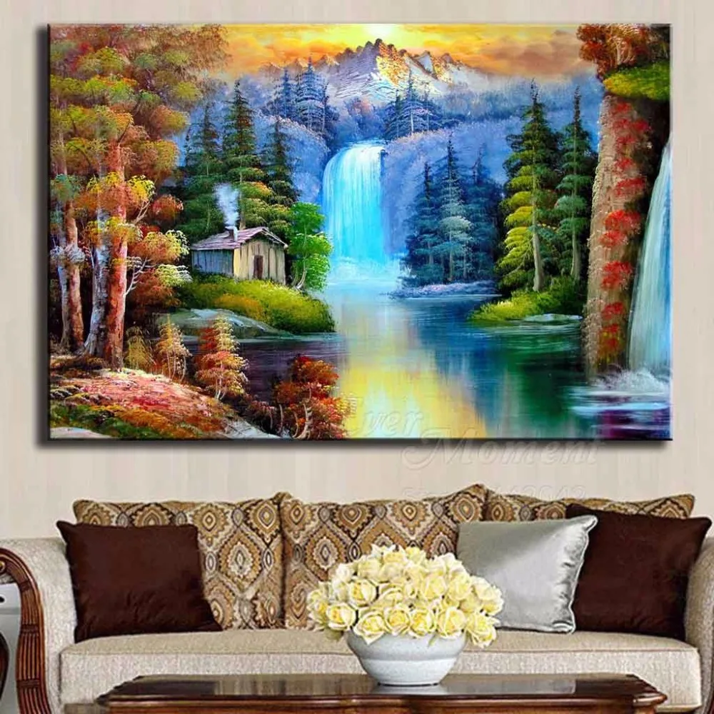 Ever Moment Scenery Full Square Drill Diamond Painting House Village Picture Mosaic Embroidery Handmade Stones S2F1198 | Дом и сад