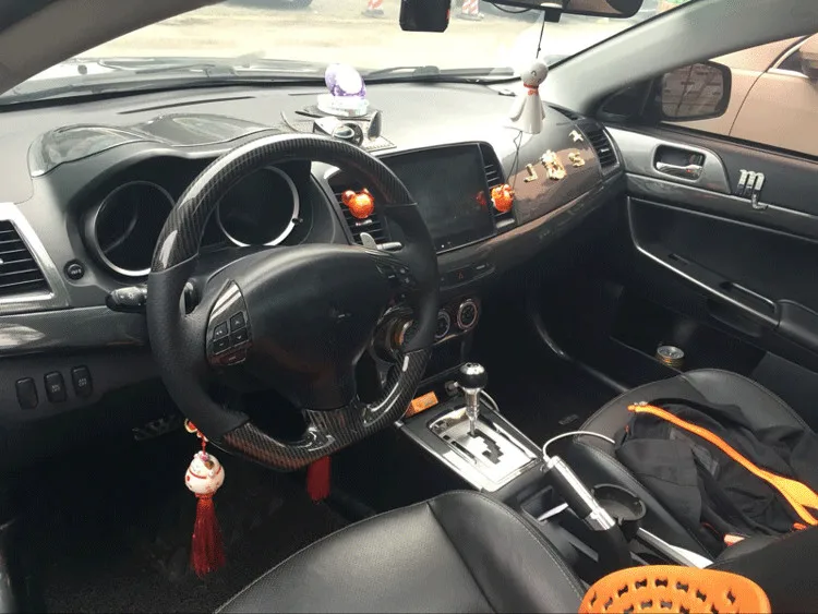 Carbin Fibre Shift /Handbrake крышка для пепельницы рама Mitsubishi Lancer 2009 10 11 12 13 14 15 16 AA268A|Лепнина