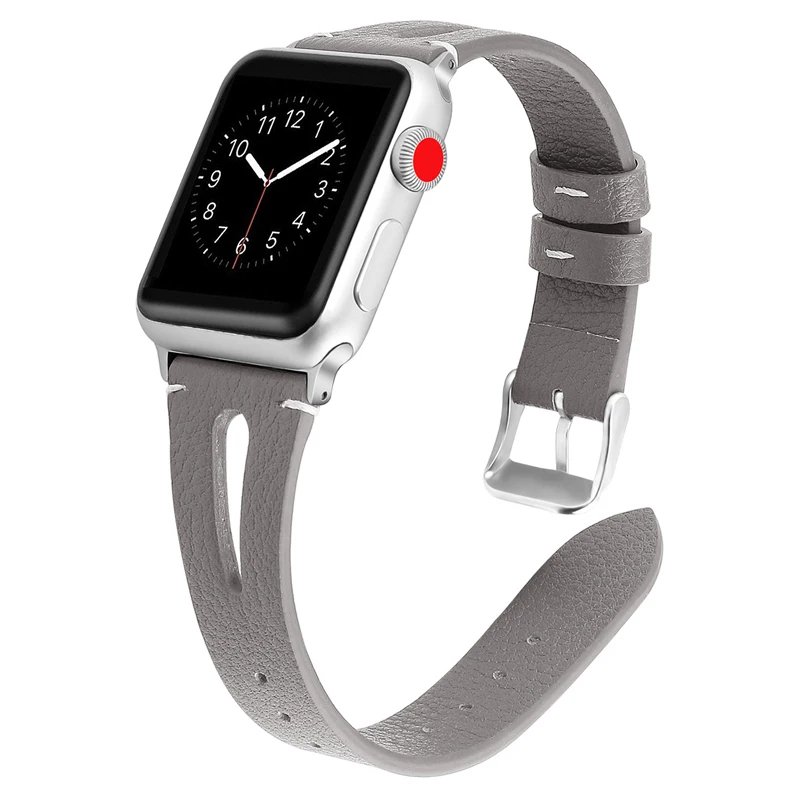 Ремешок из натуральной кожи для apple watch band 40 мм 38 44 42 браслет с принтом iwatch correa series