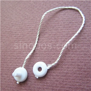white 11cm Короткие бирки 10 см с круглым зажимом на кнопках, ювелирные аксессуары для одежды очки Пломба для навесной этикетки моток веревки веревка петля замок шпильки - Цвет: white 11cm