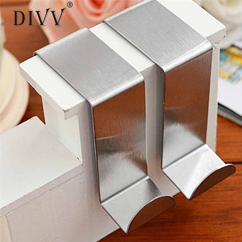 2 шт. дверной крючок из нержавеющей стали кухонный шкаф вешалка для одежды fe20|hanger