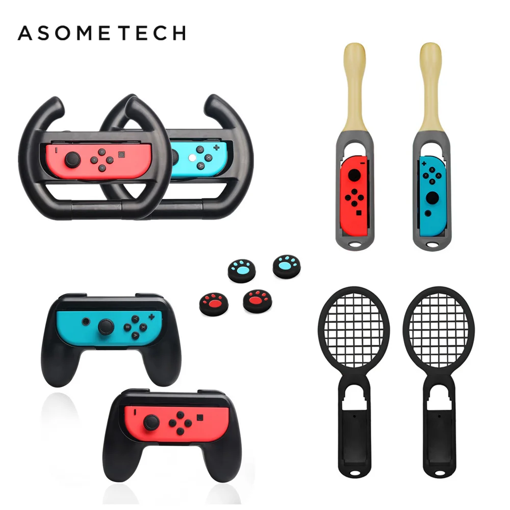 14 в 1 аксессуары для контроллера Nintendo Switch ручки теннисной ракетки барабанная