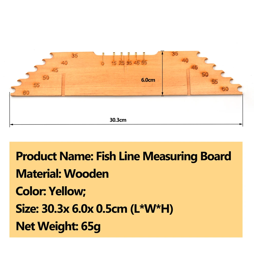 MNFT суб-линия измерительная линия доска винтажная Wooden35-60cm деревянная леска измерительная доска