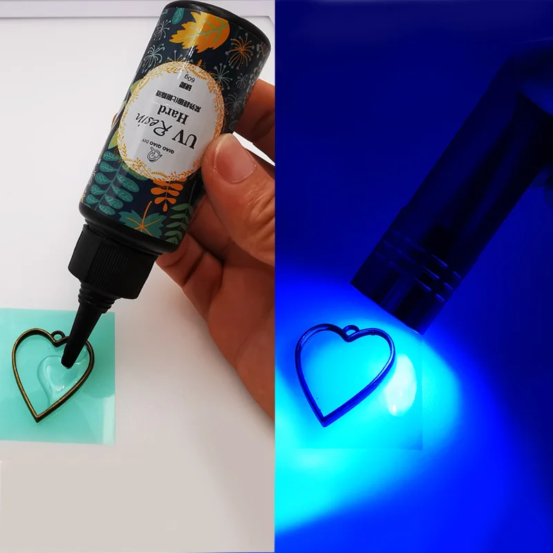 Qiaoqiaodiy hard uv resin Wholesale 3 Size DIY Fast Curing UV Clear Hard Resin For Making Jewelry Handicrafts epoxy resin