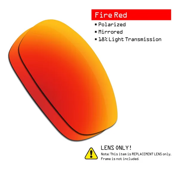 Fire Red-ShieldCoat SmartVLT поляризованные Сменные линзы для Окли Сплит солнечные очки к куртке-несколько вариантов - Цвет линз: Fire Red-ShieldCoat