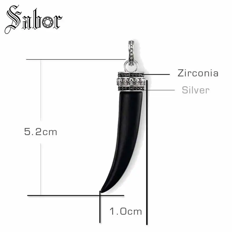Necklace Tiger Tooth Gift For Women &amp Men Female Rebel Bead silver color Fashion Jewelry Wholesale thomas | Украшения и