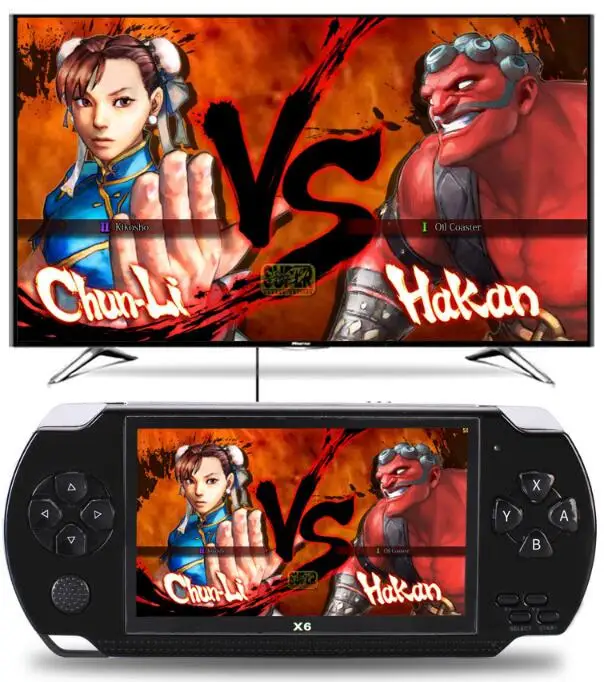 

New 128-bit Arcade Handheld Game Console 4.3 Inch Game Player Real 8GB Support For Game,Camera,Video,E-book