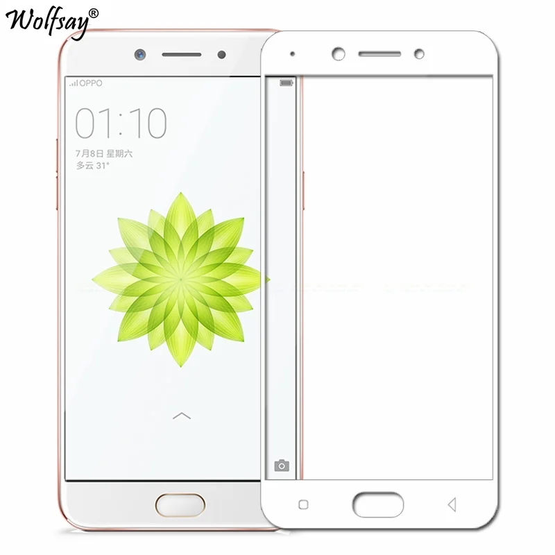Защитное стекло для экрана OPPO F3 закаленное A77 A 77 полное покрытие защитная пленка