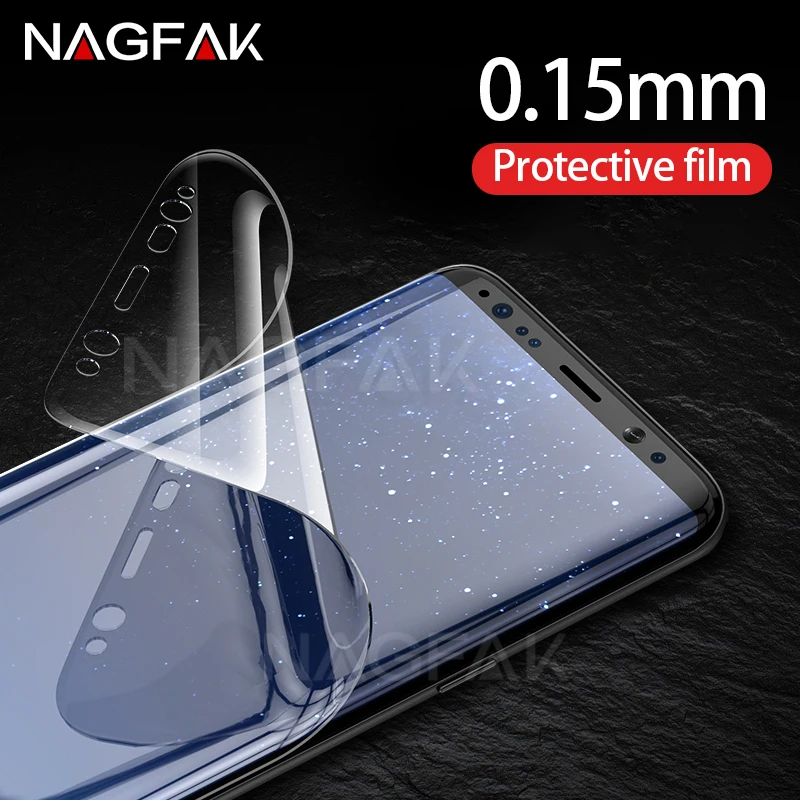 Nagfak Экран протектор Плёнки для Samsung Galaxy S8 s8plus Note8 3D мягкий защитный S7 Edge S6Edge (не
