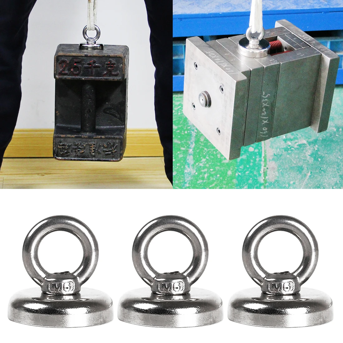 

Strong Salvage Magnet Pot fishing Magnets Deep Sea Salvage Fishing Hook Neodymium Magnet 4 sizes holder