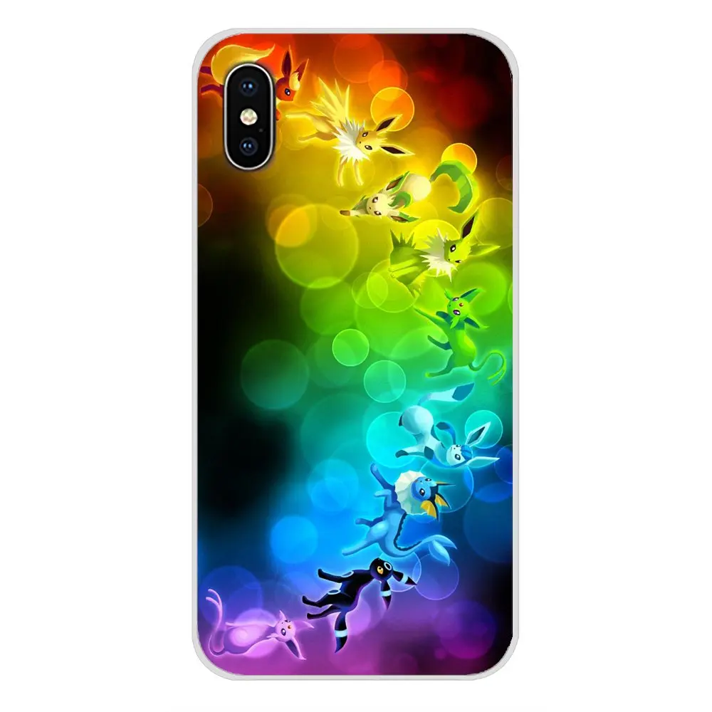 Для Xiaomi Redmi Note 6A MI8 Pro S2 A2 Lite Se влейте 1 Le Max 2 3 для Oneplus 3 6 T ТПУ чехла Радужная Покемон Эволюция Иви искусства